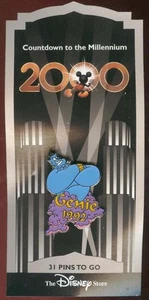 Old New Card Disney pin Countdown to the Millennium Series #32 Aladdin Genie - Picture 1 of 1