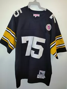 JOE GREENE PITTSBURGH STEELERS MITCHELL&NESS THROWBACKS 1975 NFL JERSEY-SIZE 54 - Picture 1 of 14