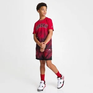 Air Jordan Sky Fade Boys Mesh Shorts 95D046 R78 Red Large NWT - Picture 1 of 6