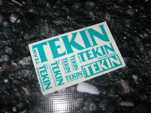 🔥 Vintage RC Tekin Decal Sticker Sheet Dark Teal Green (1) New Rare 🔥 - Picture 1 of 2