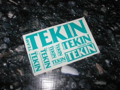 🔥 Vintage RC Tekin Decal Sticker Sheet Dark Teal Green (1) New Rare 🔥 - Image 1 of 2