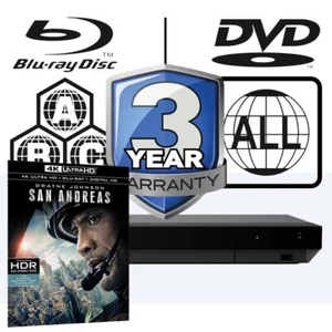 Sony Blu-ray Player UBP-X700 All Zone Code Free MultiRegion 4K & San Andreas UHD - Picture 1 of 8