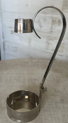 Portabotellas de Vino Mid Century Moderno 750 Ml Servidor Metal Plateado (Vino No Inc.) Foto 1 de 4