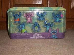 New 2024 DISNEY STITCH Collectible Figure Set 7 Pieces - Picture 1 of 3