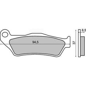 Pastillas De Freno Delanteras FERODO HUSQVARNA TE 511 (4T) 2011 2012 - Imagen 1 de 1