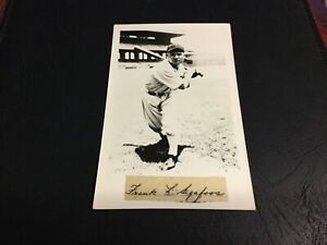 White Sox 1929 GEORGE SIGAFOOS Signed Cut on B&W Postcard VERY RARE!