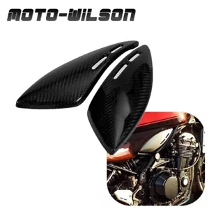 2018 2019 2020 For Kawasaki Z900RS Z900 RS Carbon Fiber Tank Side Panels Cover - Picture 1 of 7