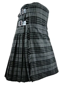 Scottish Handmade Traditional Gray Watch Tartan Kilt & Custom Size Kilts - Picture 1 of 3