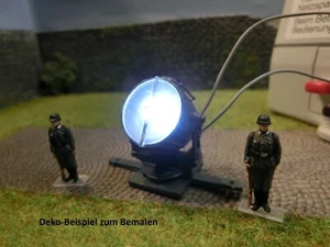 1Stk. "150cm Flak-Scheinwerfer 34" der Wehrmacht mit LED-Beleuchtung, WW2, 1:87 - Bild 1 von 13