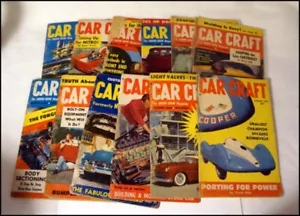 Lot of 12 Full Year Car Craft Magazine 1954 #R1347 - Picture 1 of 13