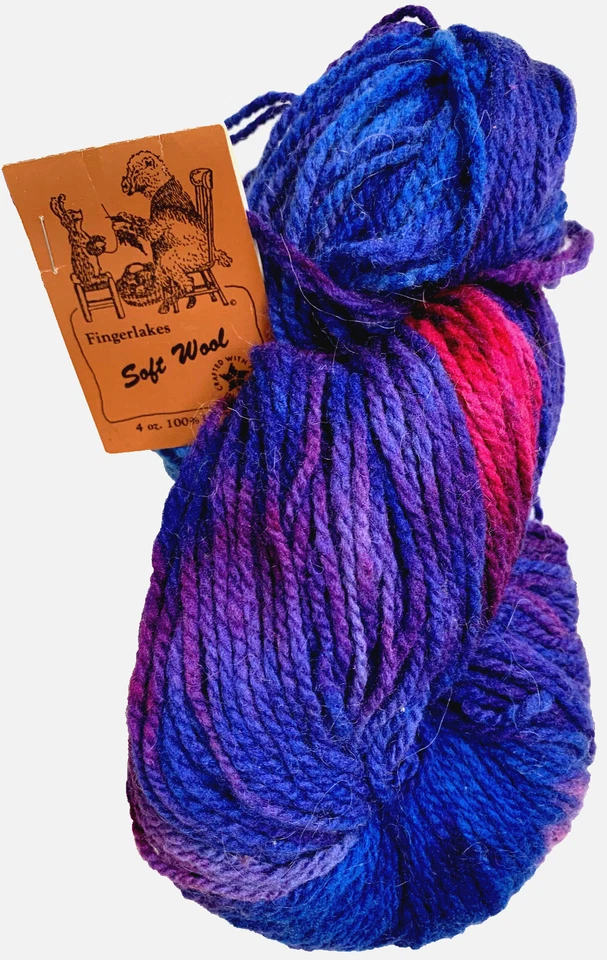 1 New 4oz / 295yds Skein Fingerlakes Woolen Mill hand dyed Yarn - Image 1 of 1