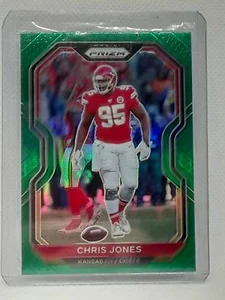 Chris Jones 2020 Prizm Football - Prizm Green #125 - Kansas City Chiefs - Picture 1 of 2