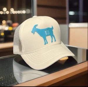 Messi Goat Hat - Argentina Trucker Hat - Copa America Hats - Messi The Goat Cap - Picture 1 of 7