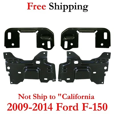 For 2009-2014 Ford F-150 Bumper Mounting Brackets Front Left & Right Side 4pcs Foto 1 de 4