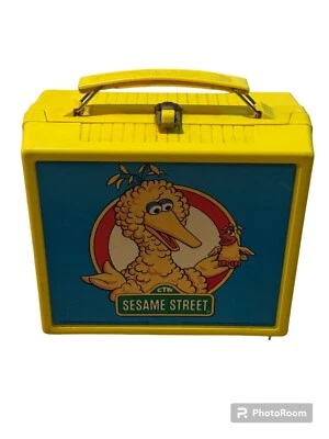 Fiambrera vintage Sesame Street Big Bird con termo Aladdin, 1985, plástico Foto 1 de 4