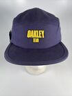 5 Panel Oakley Team Logo Hat Cap Strong Violet Blue S/M Adjustable 912174 Rare