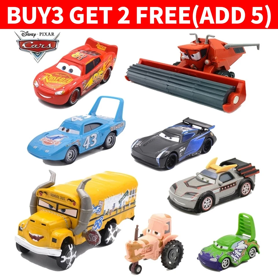 Disney Pixar Car McQueen Mater Kabuto Frank Mack Diecast 1:55  Collect Xmas Gift - Image 1 of 2