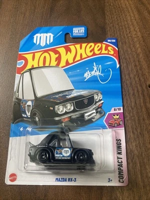 Nuevo en paquete 2025 Hot Wheels Mainline Mazda RX-3 196/250 negro compacto Kings 8/10 Foto 1 de 3