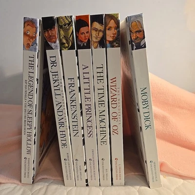 Dalmatian Press Children's Classics Lot of 7 HC Books Stevenson Wells Burnett Foto 1 de 4