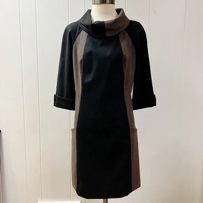 Vestido ETCETERA para mujer cuello capucha bloques de colores talla 4 carrera corpcore maduro elástico Foto 1 de 4