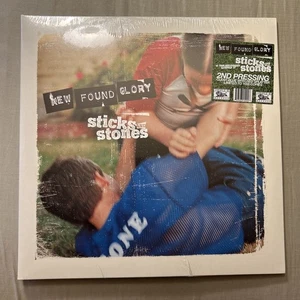 New Found Glory Sticks and Stones 2LP Vinyl Clear Blue w Red Splatter 20th Anniv - Foto 1 di 3