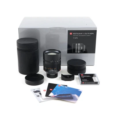LEICA 75MM F1.25 NOCTILUX-M ASPH + CAJA 11676 #5530 Foto 1 de 4
