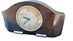 Antiker französischer Wecker Bauhaus Bakelit Art Deco 30er Jahre - Bild 1 von 9