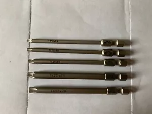 Wera Torx BO T10, T15, T20, T25, T30, 1/4" Hex Shank Screwdriver Bits, 5 Pieces - Picture 1 of 2