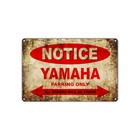 YAMAHA Motorcycles Parking Sign Vintage Retro Metal Decor Art Shop Man Cave Bar