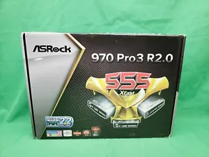 *OPEN BOX* ASRock 970 Pro3 R2.0 Motherboard ATX AMD 970 AM3+/AM3 DDR3 SATA3 - Picture 1 of 12