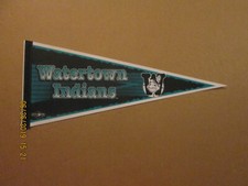 NYPL Watertown Indians Vintage Defunct 1996 Style#2 Team Logo Baseball Pennant