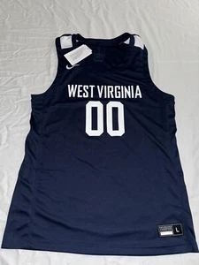 Nike West Virginia Mountaineers Dri-Fit Basketball Practice Jersey Mens Large - Picture 1 of 5