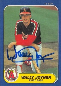 Wally Joyner autographed baseball card 1986 Fleer #U-59 Rookie Update Angels - Picture 1 of 1