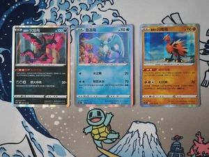 Legendäre Vögel Arktos Zapdos Lavados - S-CHN- Pokémon Karte Set 3er Set - Bild 1 von 2