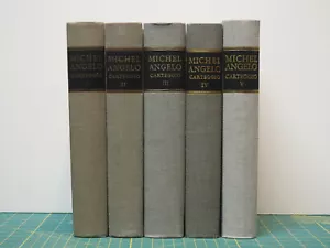 IL CARTEGGIO DI MICHELANGELO Sansoni 5 Volumes NEAR FINE - Picture 1 of 7