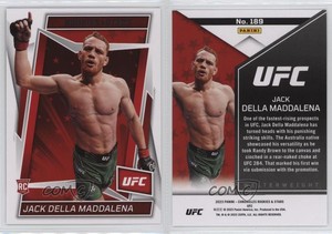 2023 Panini Chronicles UFC Rookies & Stars Jack Della Maddalena #189 Rookie RC
