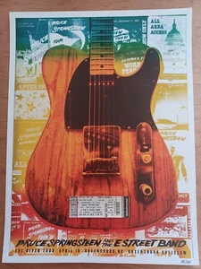 Bruce Springsteen 2016 Limited Numbered Tour Poster Greensboro Apr.10 c/w Ticket - Picture 1 of 3