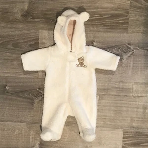 Chaqueta corporal Carters bebé recién nacido oso de lana - blanca - Imagen 1 de 3