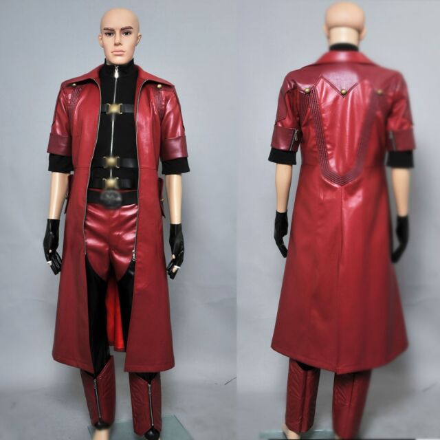 Devil May Cry Cosplay: Dante's Dark Red Corduroy Costume Set