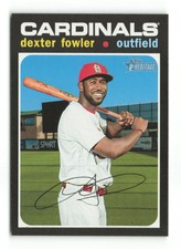 2020 Topps Heritage Dexter Fowler  #88   St. Louis Cardinals Baseball Card