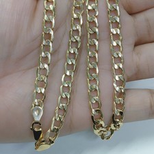 18K Gold 20inches Cadena style necklace
