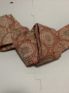Japanese kimono kaku obi belt.for men.yukata obi.hanhaba obi.pink red silver. - Picture 1 of 4