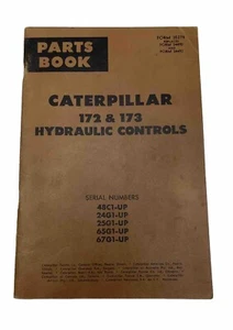 CAT Caterpillar 172 & 173 Hydraulic Controls Part Book 48C1 24G1 25G1 65G1 76G1 - Picture 1 of 14