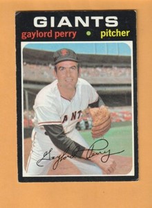 Gaylord Perry San Francisco Giants 1971 Topps #140 HOF Williamston NC 3L