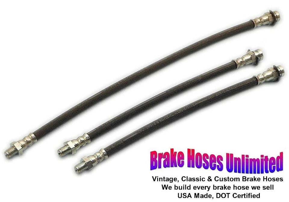 BRAKE HOSE SET Kaiser-Frazer 1948 1949 1950 1951, All except Henry J - Image 1 of 2