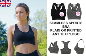 Women's seamless sports bra - Personalised or Plain - by Tombo - Comfortable - Picture 1 of 8