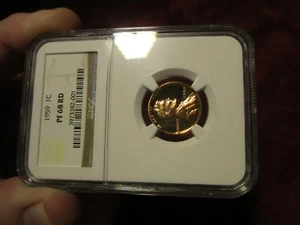 1959 Proof Lincoln Memorial Cent - Penny de cobre NGC PF 68 RD HERMOSA MONEDA ROJA - Imagen 1 de 8