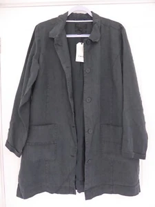 Seasalt - Woodcarver Jacket -  100% Linen - Juniper / Dark Green - Size 16 - NEW - Picture 1 of 11