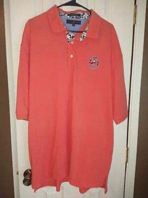 Polo de golf Tommy Hilfiger de colección 2002 abierto de Estados Unidos para hombre XXL naranja coral Foto 1 de 4