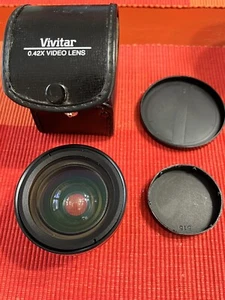 Vivitar 0.42x Fisheye Video Macro Multicoated Lens w/case Japan Great Condition - Picture 1 of 15
